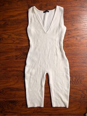 Vin Vin white capri jumpsuit